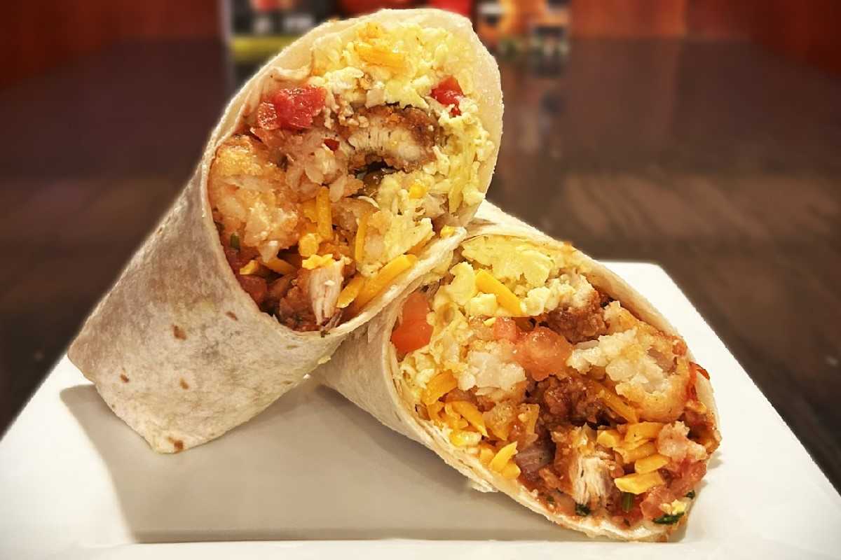 Crispy Chicken Breakfast Wrap